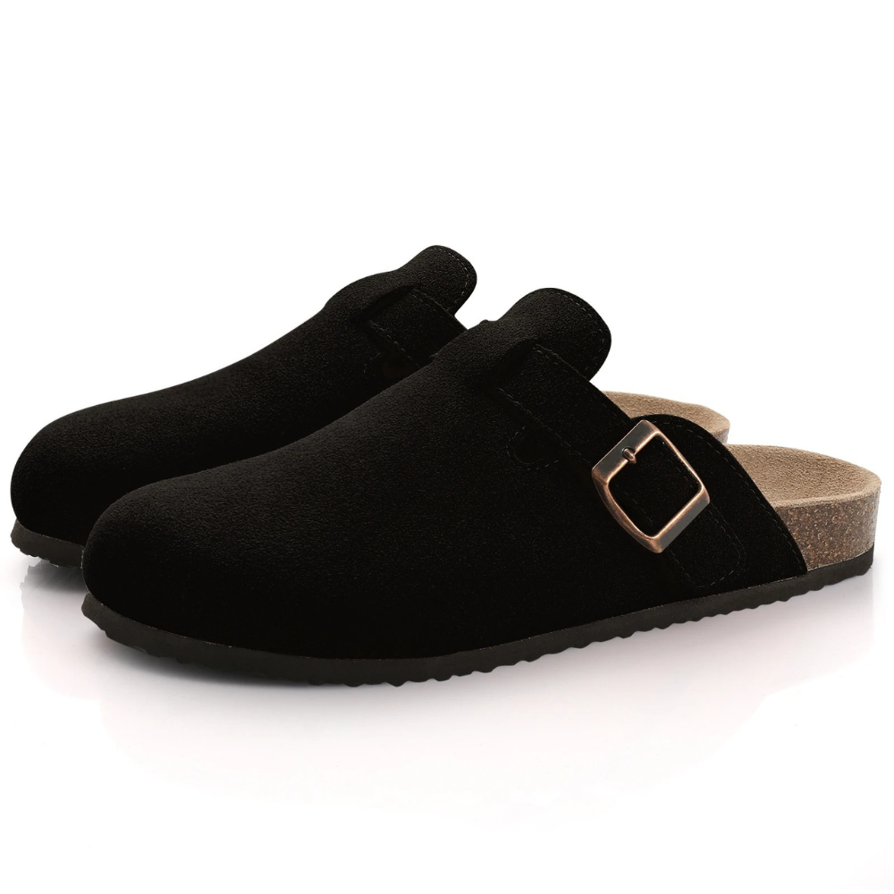 Petra – Women Suede Slip-On Clogs - Image 3