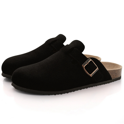 Petra – Women Suede Slip-On Clogs - Image 3