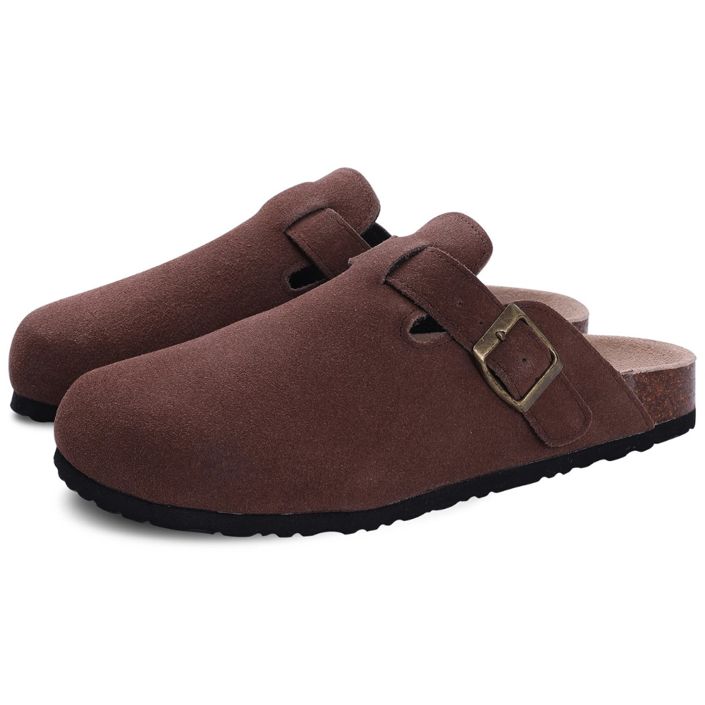 Petra – Women Suede Slip-On Clogs - Image 6