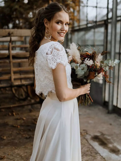 Alba – Romantyczna sukienka damska maxi o ślubnym charakterze