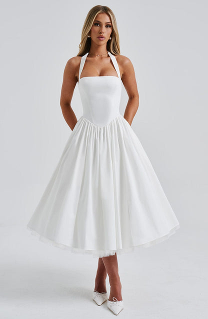 Lea – Elegant Halter-Neck Dress for Women - Image 5