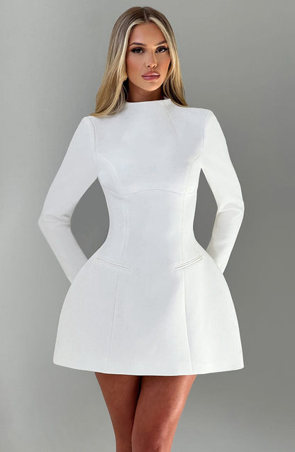 Marie – Elegant High Neckline Dress for Women - Image 9