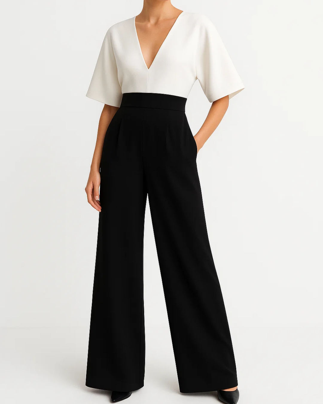 Mila – Elegant Wide Leg Jumpsuit for Women - Image 2