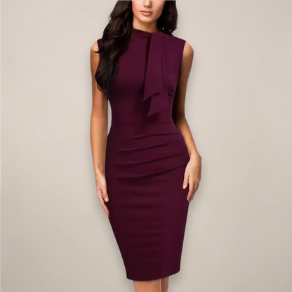 Anneliese – Sleeveless V-Neck Wrap Dress - Image 1