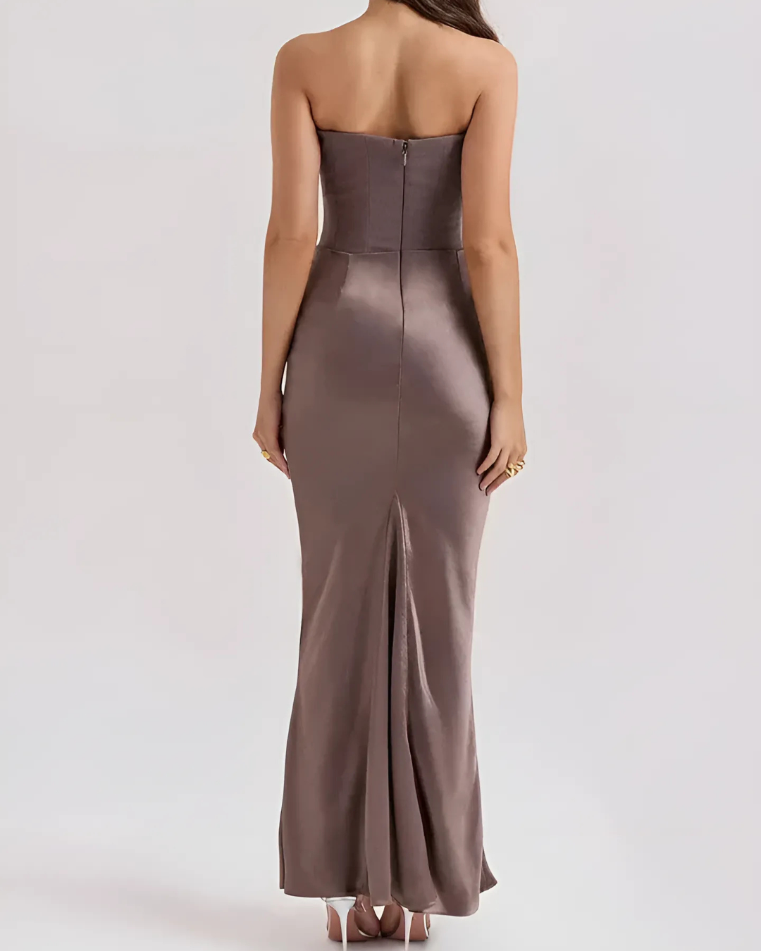 Ella – Elegant Strapless Maxi Dress for Women - Image 2
