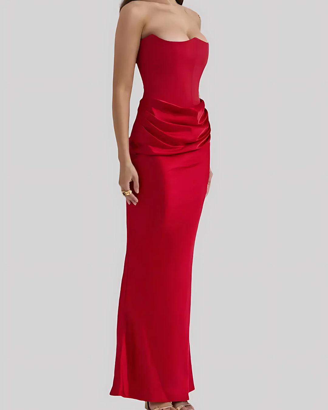 Ella – Elegant Strapless Maxi Dress for Women - Image 6