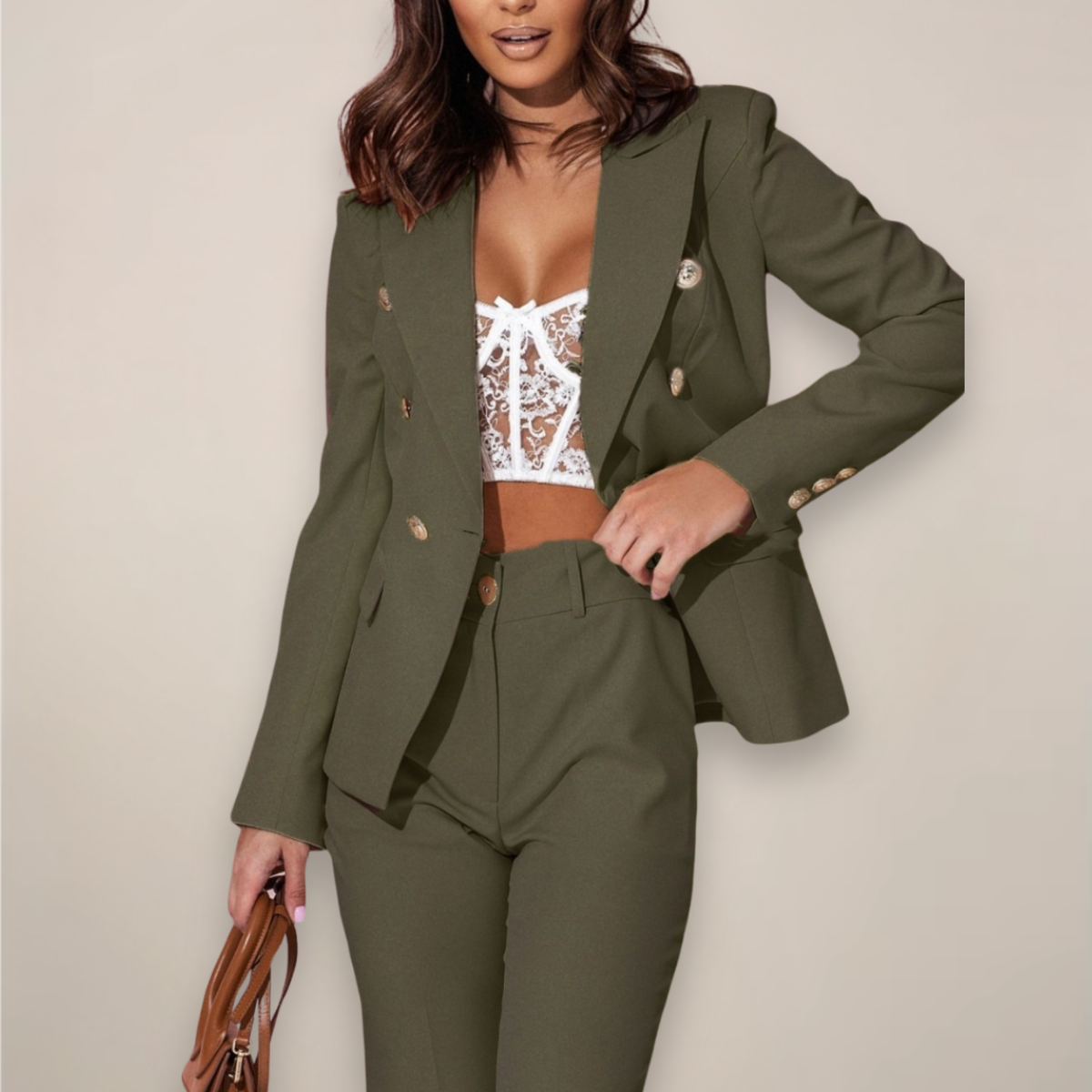 Ella – Women Elegant Double-Breasted Set - Image 6