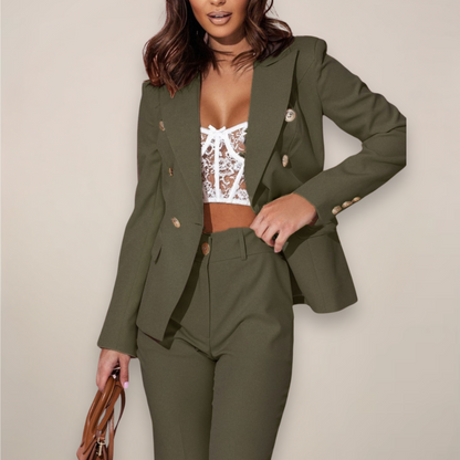 Ella – Women Elegant Double-Breasted Set - Image 6