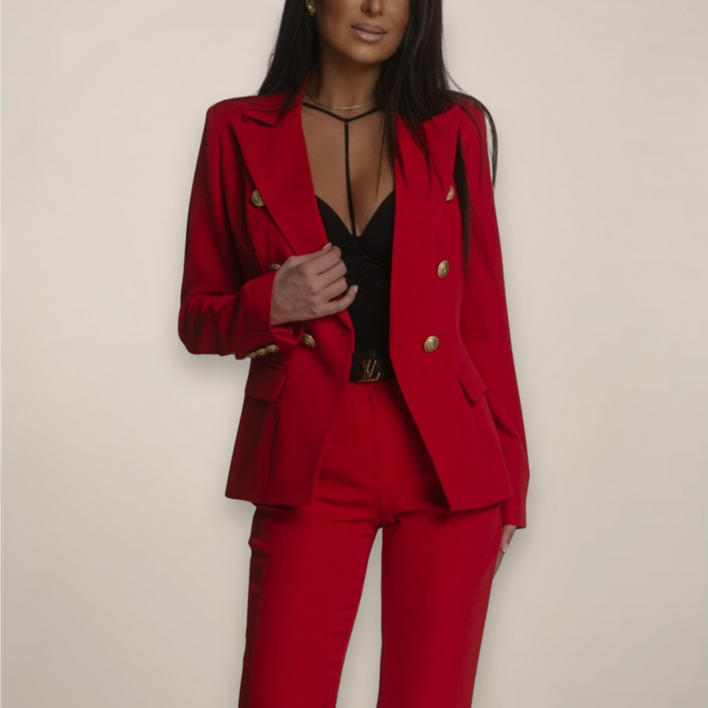 Ella – Women Elegant Double-Breasted Set - Image 9
