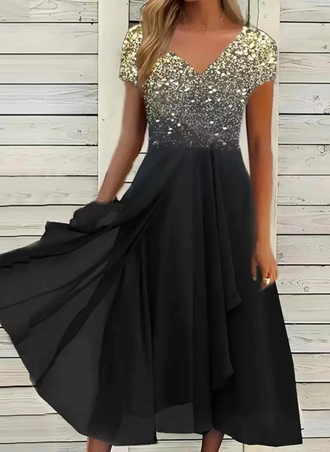 Lena – Elegant Chiffon Party Dress for Women - Image 3
