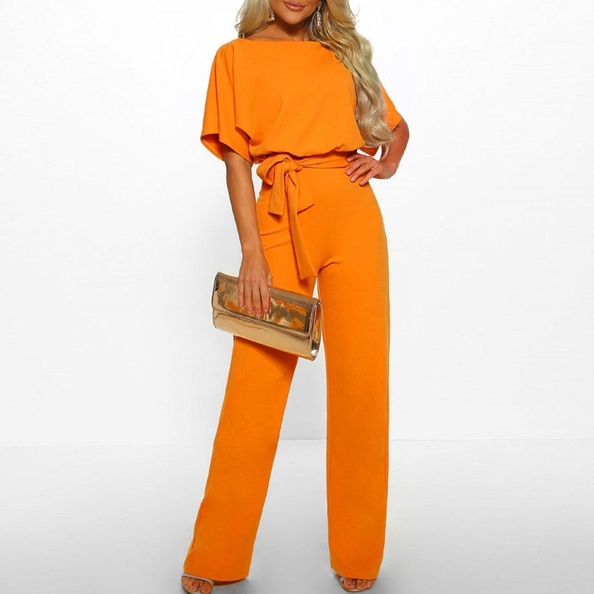 Annika – Women Elegant Belted Jumpsuit - Image 9