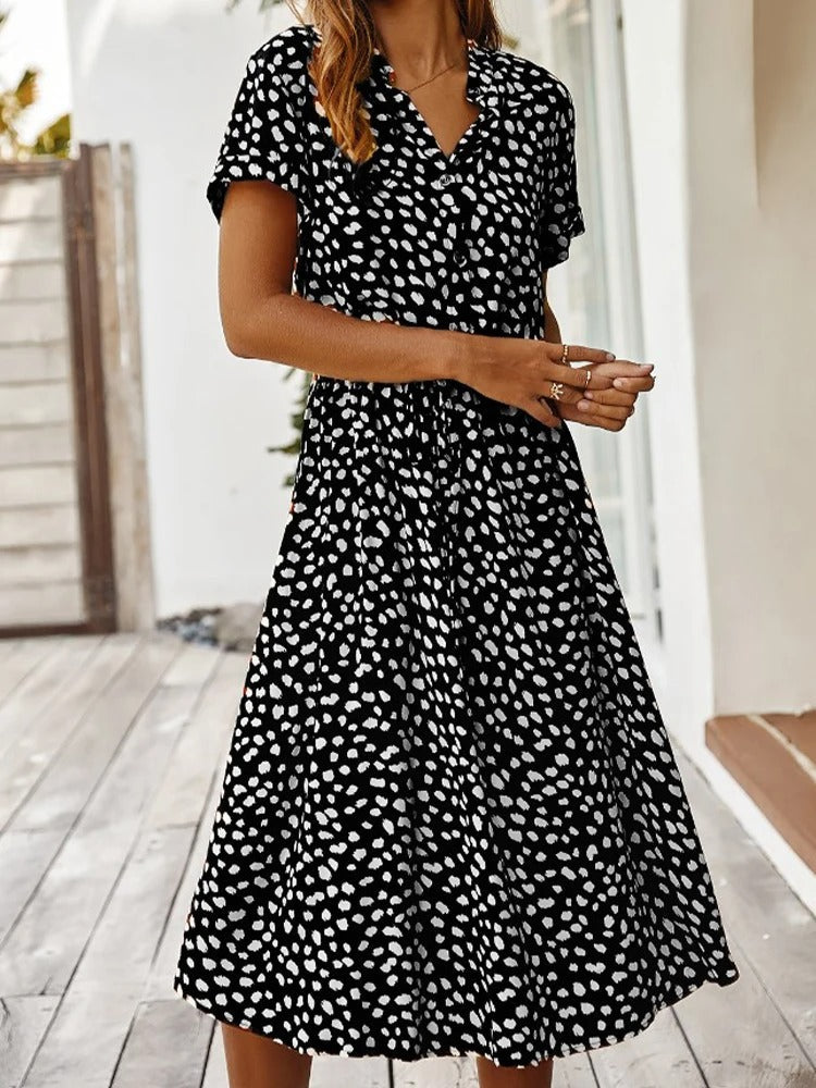 Gerda – Women Printed Midi Dress - Image 14
