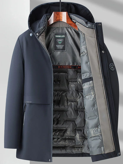 Daniel – Techniczna zimowa parka męska z kapturem o nowoczesnym kroju