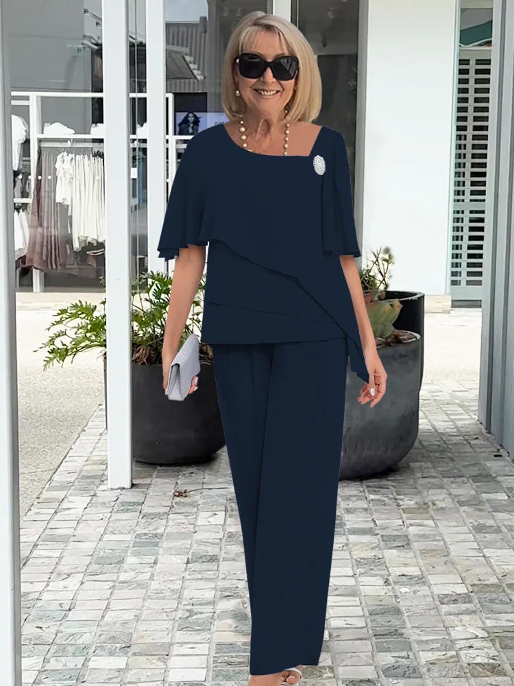 Lina – Women Elegant Layered Evening Outfit - Image 2