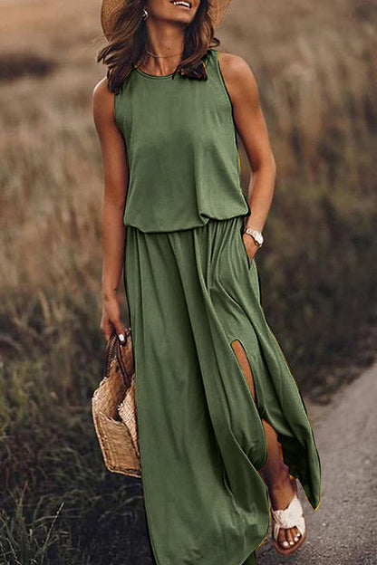 Katrin – Women Loose Fit Slit Maxi Dress - Image 7