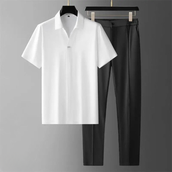 Paul – Luxury Set Two-Piece Polo and Trousers - Image 14