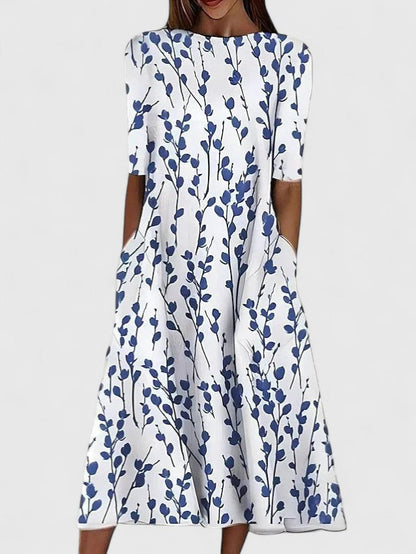 Leonie – Floral Sophisticated Dress - Image 1