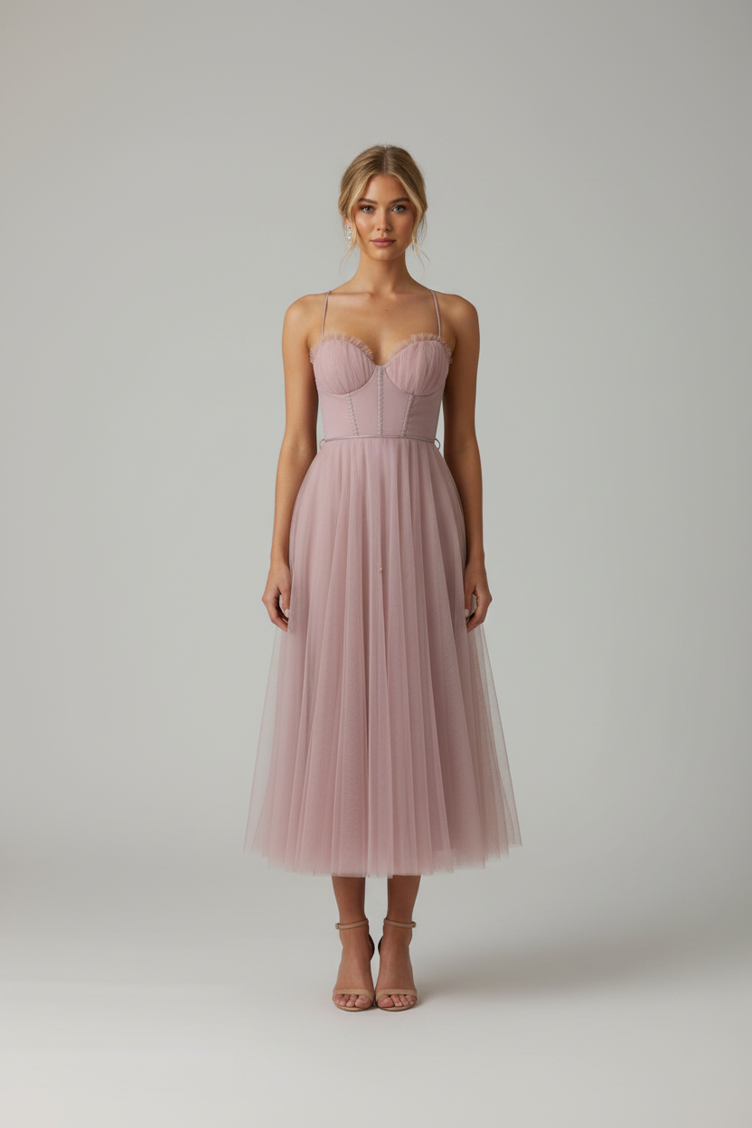 Annika – Women Tulle Midi Dress - Image 2