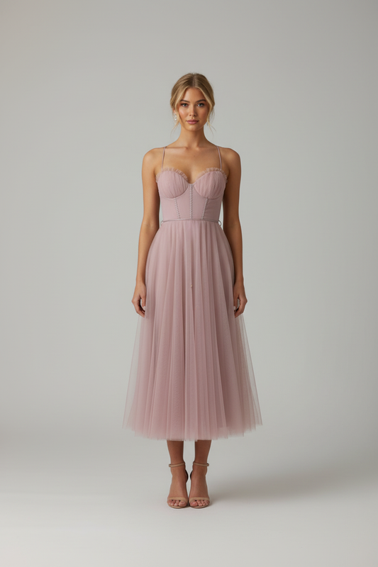 Annika – Women Tulle Midi Dress - Image 2