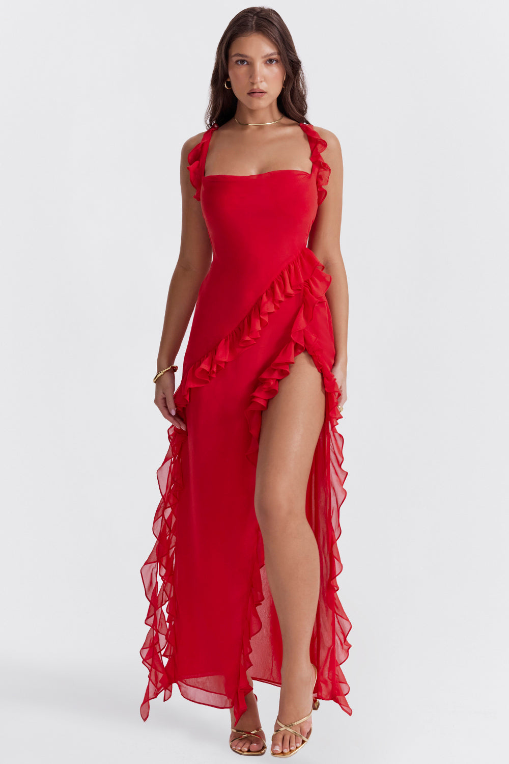 Maren – Elegant Ruffled Maxi Dress for women - Image 6