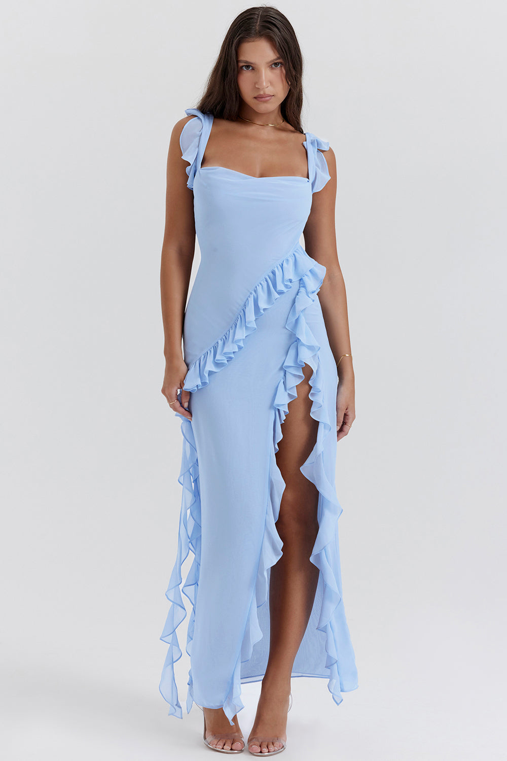 Maren – Elegant Ruffled Maxi Dress for women - Image 9