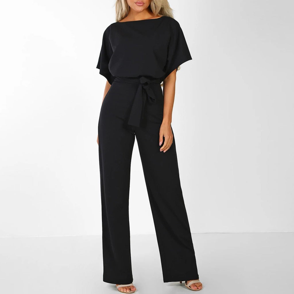 Annika – Women Elegant Belted Jumpsuit - Image 4