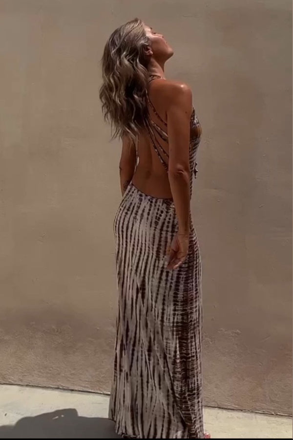 Melanie – Women Lace-up Stretch Maxi Dress - Image 15