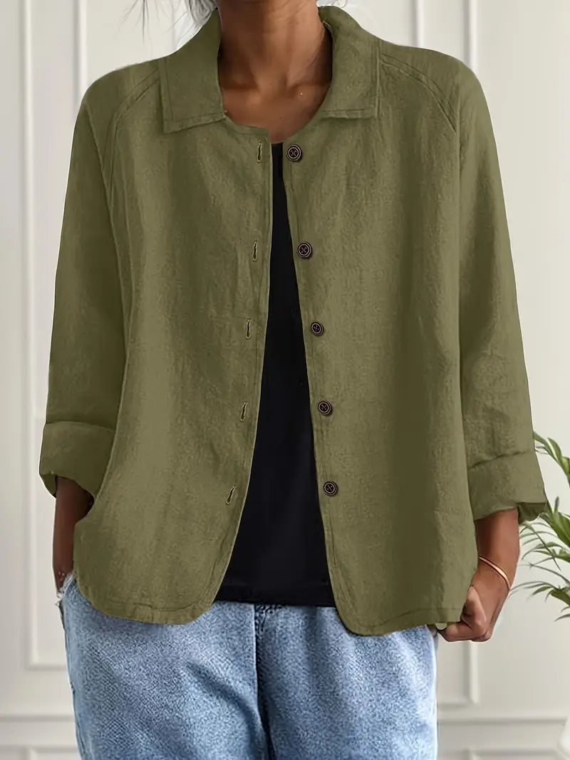 Clara – Women Jacket with Button Closure Jacket - Image 8