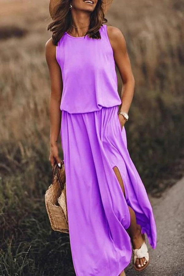 Katrin – Women Loose Fit Slit Maxi Dress - Image 6