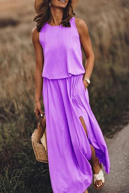 Katrin – Women Loose Fit Slit Maxi Dress - Image 6