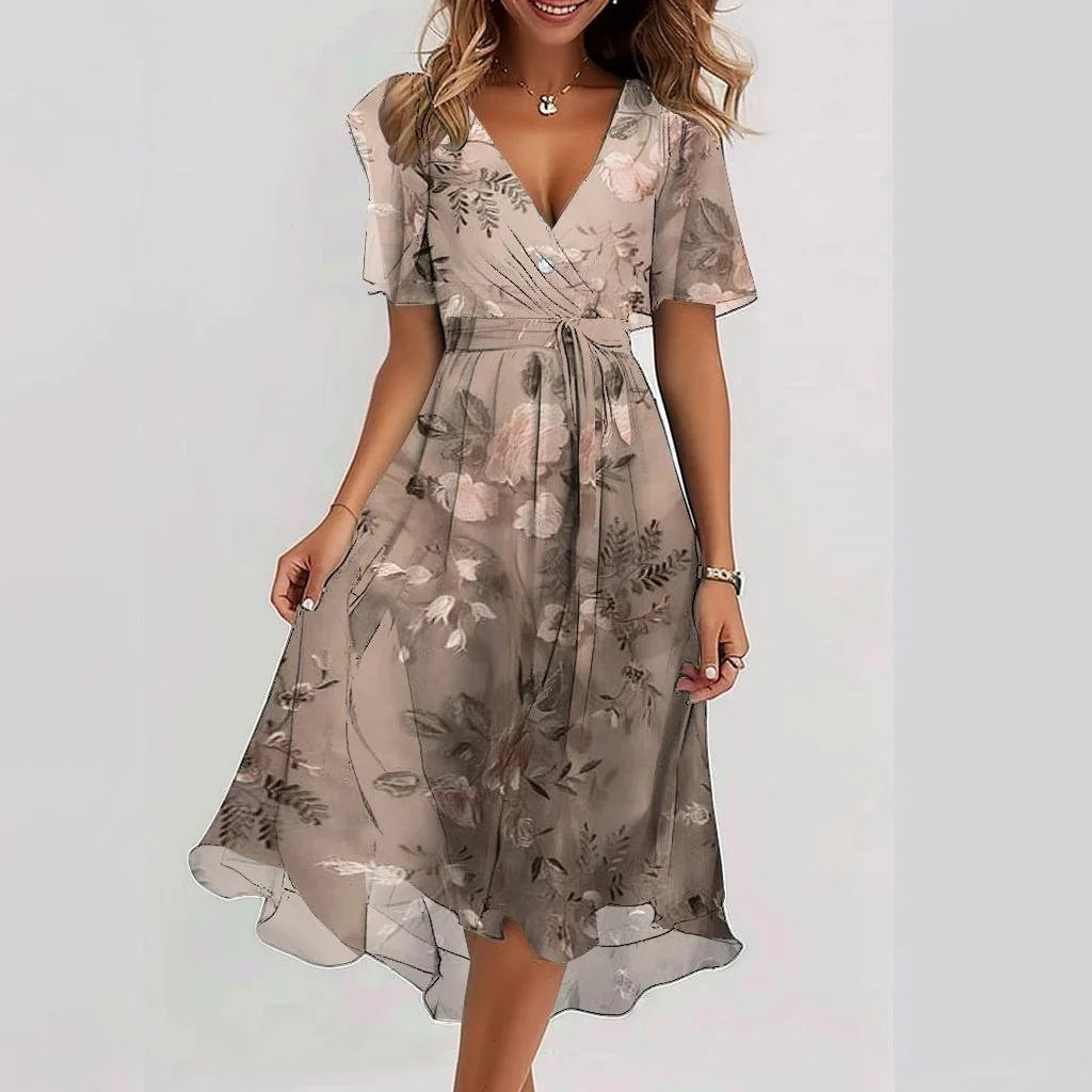 Cornelia – Women Floral Print Midi Dress - Image 6