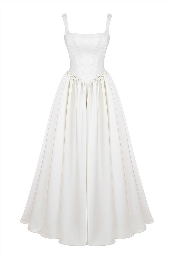Leni – Elegant Wide Straps Corset Dress - Image 11