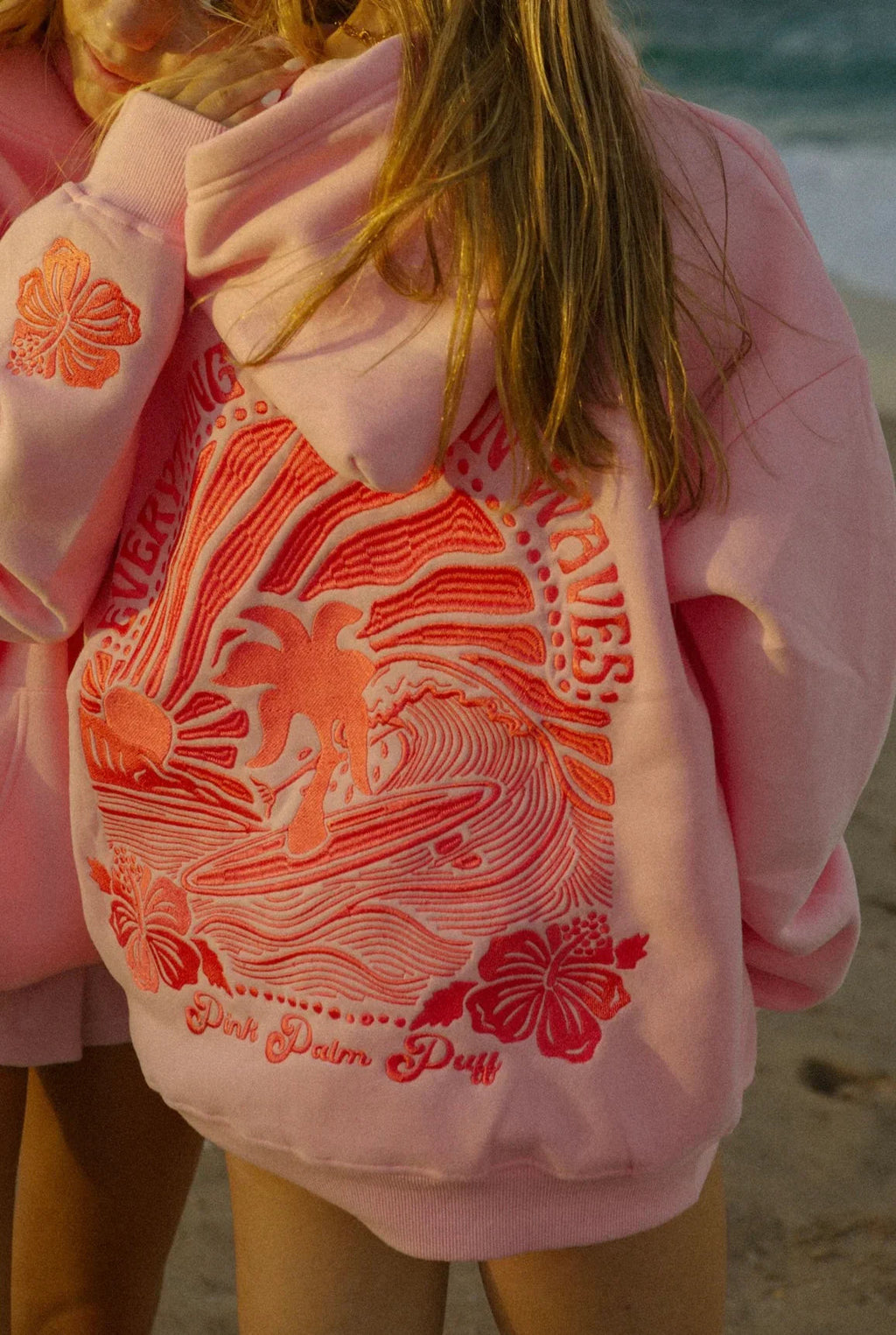 Hoodie damski luźny z nadrukiem - 1 - Livia-Moda