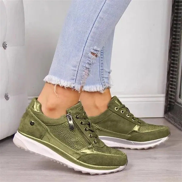 Sofia – Damskie buty ortopedyczne z zamkiem i sznurowaniem