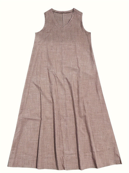 Marie – Elegant Women's Linen Maxi Dress for Women - Image 5