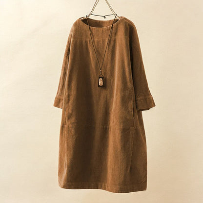 Kirsten – Women Casual Corduroy Dress - Image 12