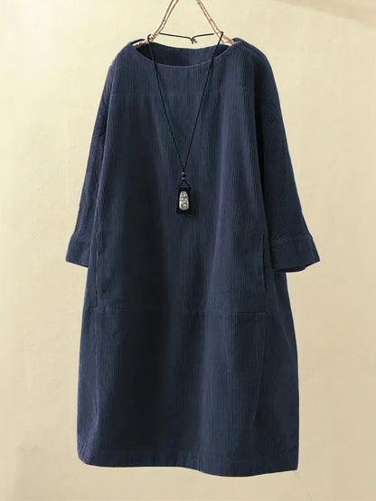 Kirsten – Women Casual Corduroy Dress - Image 9