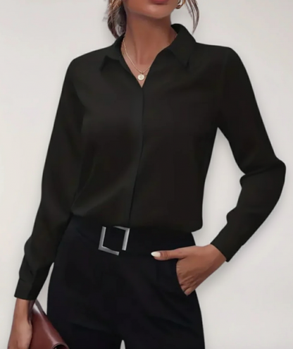 Sarah – Women Spring Buttoned Office Blouse - Image 3