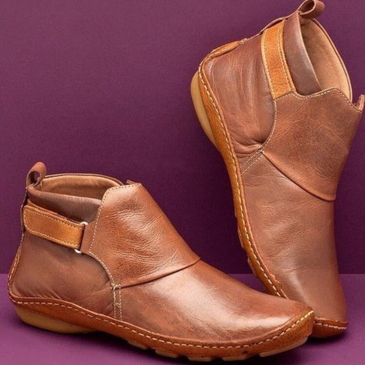 Rafał – Skórzane Buty Męskie Casual z Elastycznym Zapięciem