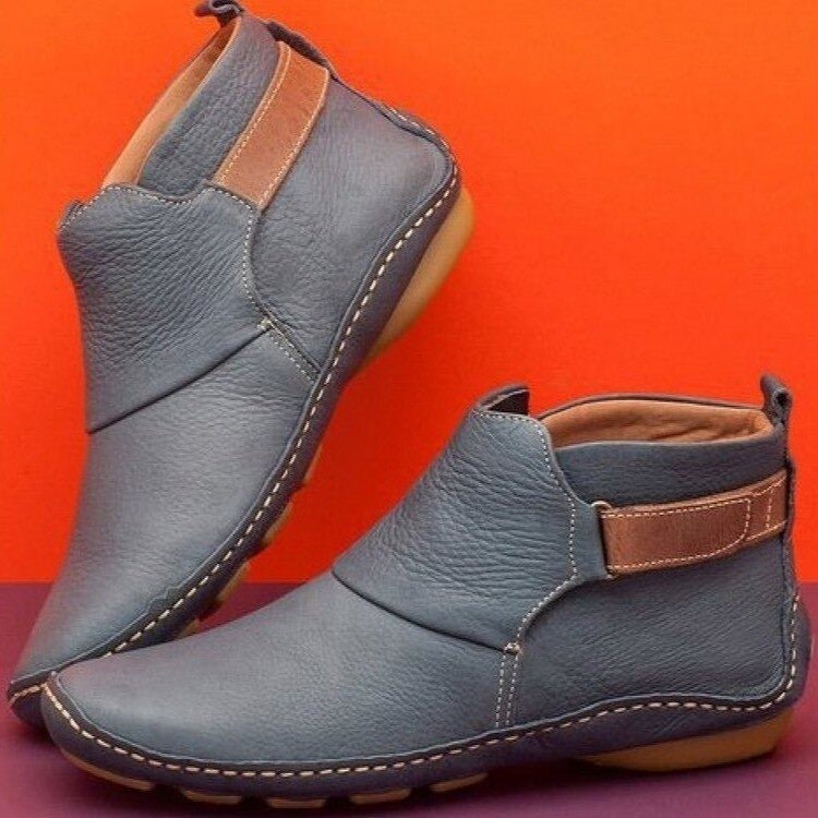 Rafał – Skórzane Buty Męskie Casual z Elastycznym Zapięciem