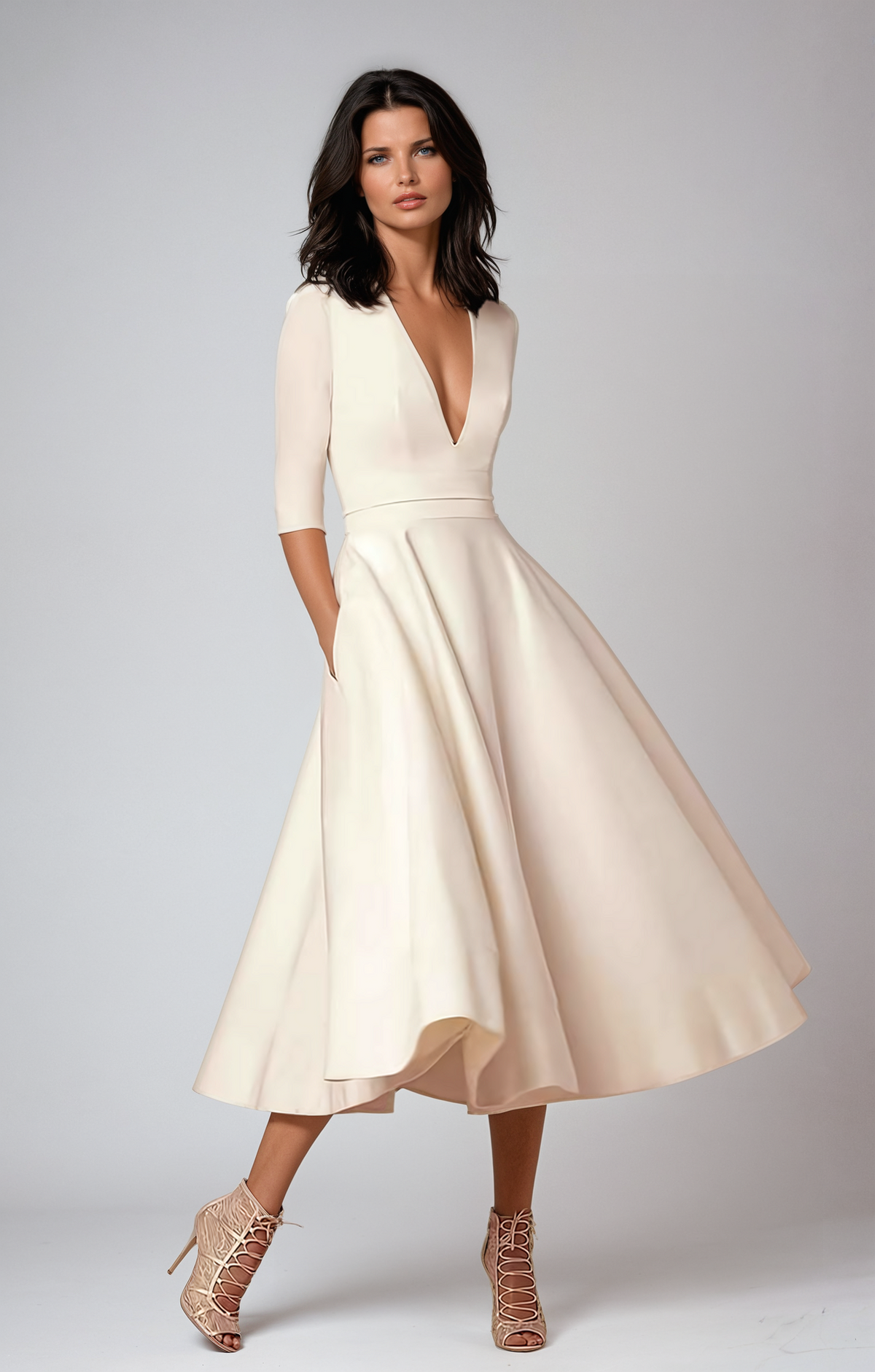 Johanna – Elegant A-line Dress for Women - Image 1