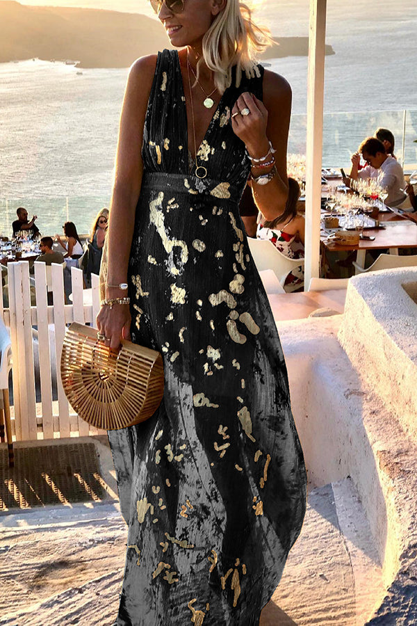 Gisela – Women Elegant V-neck Maxi Dress - Image 14