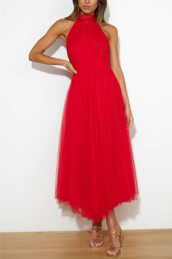 Theresa – Women Elegant Halter Neck Dress - Image 31