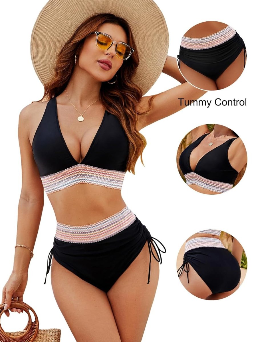 Ingrid – Floral Tummy-Flattening Bikini Set - Image 23