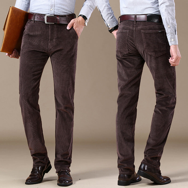 Paweł – Męskie Sztruksowe Spodnie Slim Fit