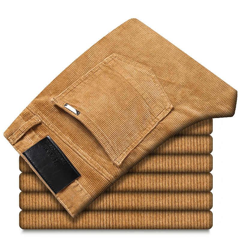Paweł – Męskie Sztruksowe Spodnie Slim Fit
