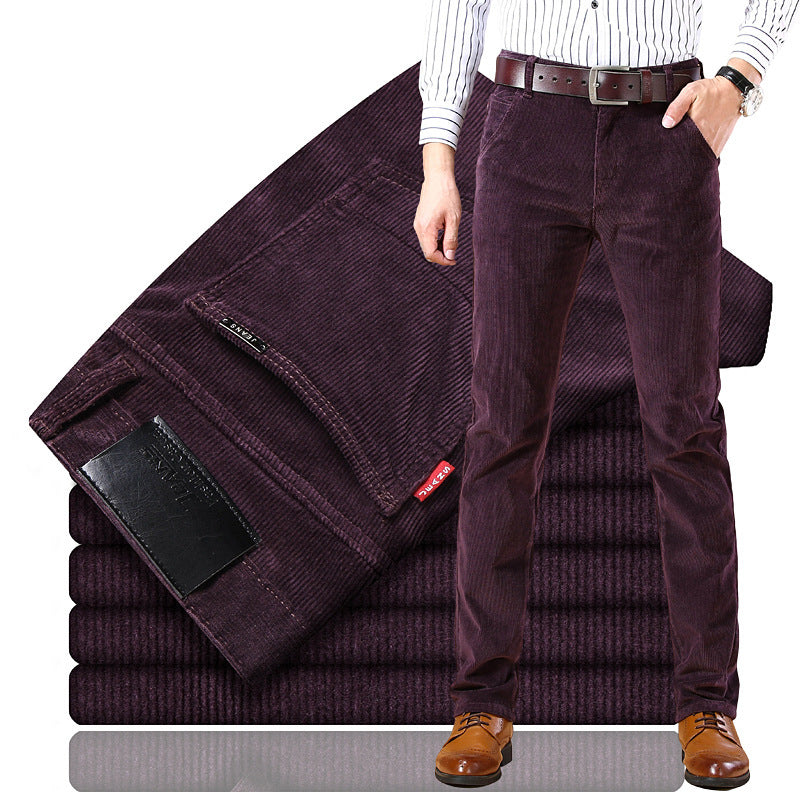 Paweł – Męskie Sztruksowe Spodnie Slim Fit