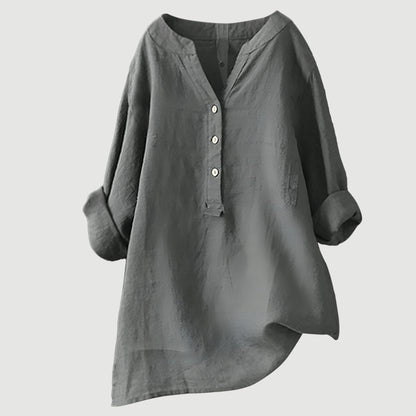 Ingrid – Women Button Tunic Blouse - Image 6