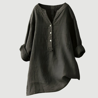 Ingrid – Women Button Tunic Blouse - Image 10