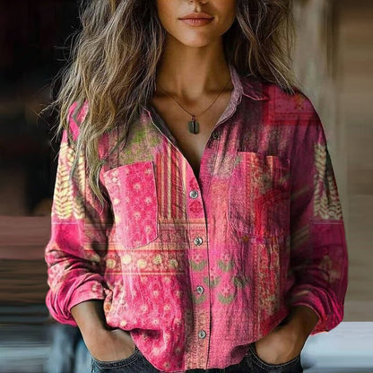 Laura – Stylowa koszula damska casual z długim rękawem